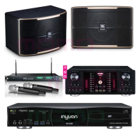 【音圓】N2-550+OKAUDIO DB-9AN+ACT-869+JBL Pasion 8(點歌機4TB+擴大機+無線麥克風+喇叭)