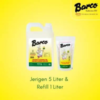 Promo!! Minyak Goreng Kelapa Barco Jerrycan 5 ltr & Pouch 1 Ltr
