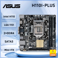 เมนบอร์ด H110I-PLUSITX LGA 1151 DDR4 32GB Intel H110 PCI-E 3.0 4×SATA III USB3.0 รองรับ Core i5-6500