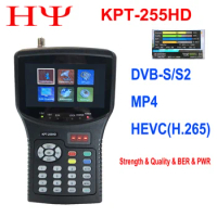 [Genuine]KPT-255HD DVB-S2 SatelliteFinder Full Digital Satellite TV Receiver Finder Meter MPEG-4 DVB-S2+HEVC H2.65 Finder