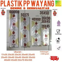PP wayang | plastik pp loundry pp bening laundry 17x35 20x30 25x45 20x40 25x40 -28x45 - 30x45 -35x50
