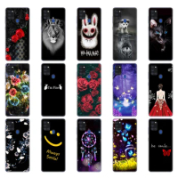 For Samsung A21S Case 6.5" Soft Silicon Tpu Back Phone Cover For Samsung Galaxy A21s SM-A217FZBNSER a217 coque Shell black
