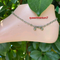 GELANG KAKI WANITA koin TITANIUM 100% ASLI ANTI LUNTUR Kulit Perempuan