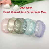 New Heart Shaped Case For AirPods Max Anti-scratch Headphone Protector Cover for Airpods Max TPU Transparent Protective Case