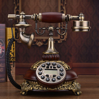 【新店鉅惠】正品仿古電話機座機家用歐式有線固定無線插卡復古電話機古典美式