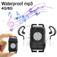 mp3 for swimming Waterproof MP3 Player with Earphone FM mp3for Surfing Wearing Type Earphone Clip