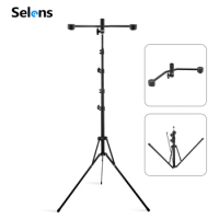 Selens Studio Adjustable Light Stand Tripod with Magnetic support bracket For Reflector Backdrop Video Photo Studio Youtube