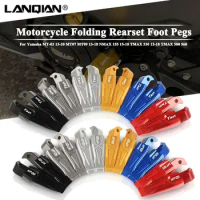 Motorcycle Folding Rearset Foot Pegs For Yamaha MT-03 2013-2020 MT07 MT09 TMAX 530 2013-2018 NMAX 155 2015-2018 TMAX XP 500 560