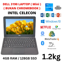 (TERPAKAI) LAPTOP NIPIS 11.6 INCI DELL LATITUDE 3190 WINDOWS 10 INTEL CELERON 4GB RAM 128GB SSD