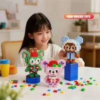 OEM ONE-M342 Mainan Balok Susun DIY Mini Bricks Toys Karakter Kartun Lucu / Building Nano Block Mini
