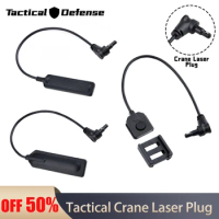 Hunting Switch M-Lok Keymod Picatinny Crane Laser Plug Tactical Dual Switch for MAWL PEQ Crane Lasers Dual Function Pressure