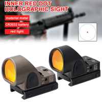 Metal SRO Red Dot Holographic Sight Hunting Pistol Collimator Fit 20mm Weaver Rail Mount For Glock G17/19/22/23/26/27/34/35/37