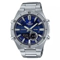 Jam Tangan Pria Casio Edifice ERA-110D-2AVDF Digital Analog Blue Dial Stainless Steel Band