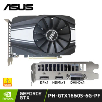 ASUS PH-GTX1660S-6G Video Card GeForce GTX 1660 SUPER GDDR6 6GB 192bit 14002MHz PCI Express 3.0 16X 12nm