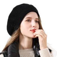 針織帽羊毛毛帽-純色優雅保暖貝雷帽女配件7色74dm16【獨家進口】【米蘭精品】