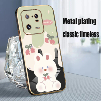 Anak anjing kelinci beruang ceri phone case for Xiaomi 13PRO,cherry pattern,cute,TPU material,cherry