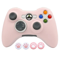 Pink Soft Silicone Protective Case For Xbox360 Controller Skin Gamepad Case Cover Games Accessories for Xbox 360 Joystick Cases