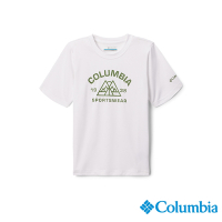 Columbia哥倫比亞 童款-Mount Echo 防曬UPF50快排短袖上衣-白色  UAB66370WT/IS