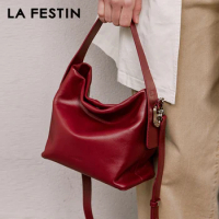 LA FESTIN Original Handbag Women 2024 New Leather Bag Shoulder Bag Luxury Designer Crossbody Bag