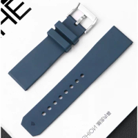 23mm For Citizen Blue Angel AT8020 first generation watchband AT8020 fluoro rubber Strap Cartier Calibo watch band accessories
