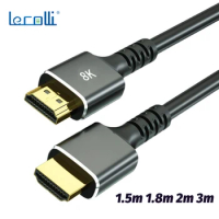 1.5m/1.8m/2m/3m Hdmi Hd Cable Version 2.1 8k 60zh Tv Computer Monitor Connection Cable Hdmi Cable Hd Adapter Cable Data Cable