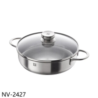 ZWILLING德國雙人【NV-2427】24公分雙耳平煎鍋含蓋