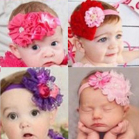 【橘魔法】嬰兒髮飾 花朵髮帶 髮帶 髮飾 寶寶髮帶 嬰兒 彌月 花童 抓週 花朵直徑約15CM