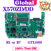 Notebook X570 Mainboard For ASUS TUF YX570ZD YX570DD X570D X570DD X570ZD X570Z Laptop Motherboard AMD Ryzen R5 R7 GTX1050