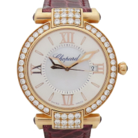 【二手名牌BRAND OFF】Chopard 蕭邦 Imperiale 18K玫瑰金 鑲鑽 自動上鍊 腕錶 384221
