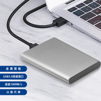 Wholesale Cross-Border Mobile Hard Disk 500G High Speed USB3.0 External Mobile Phone Computer 1T2T Large Capacity Full Capacity Factory