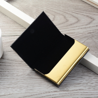 Personalized Pu Stainless Steel Business Card Holder Custom Engraved Business Card Holder Credit Car