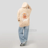 ADLV BEAR BROWN BEIGE HOODIE 1