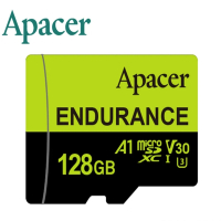 Apacer宇瞻 128GB MicroSDXC UHS-I U1 V10 A1 Class10高效耐用記憶卡(100MB/s)