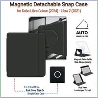 Magnetic Detachable Snap Case for Kobo Libra 2 Colour transparent 2 in 1 cover N418 N428 designid LI