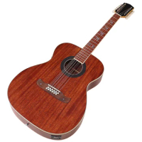 Full size 12 string Acoustic guitar 41 Inch laminated Spruce wood top natural color High gloss finish Folk guitar
