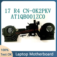 Radiator Fan For Dell Alienware 17 R4 CN-0K2PKV 0K2PKV K2PKV Heatsink AT1QB001ZC0 100% Working Well