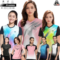 BLW 01 Baju Badminton Cewe Winstorm Dewasa Kaos Bulutangkis Wanita Jersey Badminton Women Print Spor