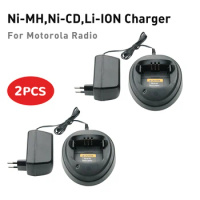 2X Two Way Radio Charger For Motorola Radios CP040 CP140 CP150 CP160 CP180 CP340 CP360 CP380 EP450 GP3138 GP3688 PM400 PR400