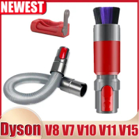 Dust Removal Soft Brush for Dyson V7 V8 V10 V11 V15 Vacuum Cleaner Self Cleaning Brush Nozzle Attachment Parts