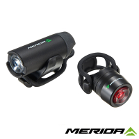 《MERIDA》美利達自行車USB鋁合金前後車燈組 車燈/前燈/後燈/尾燈/照明/單車