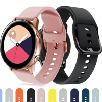 20 22mm Silicone Strap for Samsung Galaxy Watch Active 5 4 40/44mm 3 41m Gear sport wrist bracelet watchband watch 45 46mm 42mm