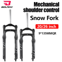 Bolany snowmobile front fork 20/26 inch mechanical downhill suspension front fork mountain bike fat tire mechanical front fork