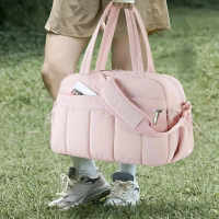Beg Duffel Perjalanan Wanita Kapasiti Besar Beg Duffel Perjalanan Gaya Awan Kalis Air Beg Tangan Kec