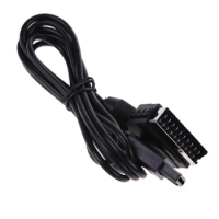 High Quality A/V TV Video Game Cable for SNES Scart Cable for Gamecube N64 Game Console Compatible NTSC System Connection Cable