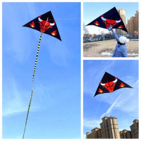 free shipping large bull kite ripstop nylon kite flying cow kite tails weifang kites factory new kites Line winding Chinese kite