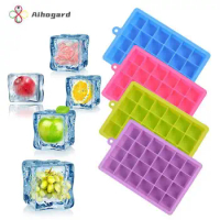 Silicone Tray with Lid Mold Food Grade Silicone Whiskey Cocktail Drink Chocolate Ice Cream Maker Party Bar