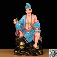 高端活佛濟公佛像李修緣菩薩降龍羅漢道濟和尚神像樹脂居家用供奉