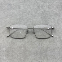 Japanese Titanium Glasses Frames Luxury Designer Big Size Photochromic Eyeglasses for Women's Rectangular Reading Eyewear GM ABA