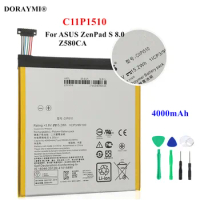 Original 4000mAh C11P1510 Tablet Battery For ASUS ZenPad S 8.0 Z580CA Replacement Batteries+Tools