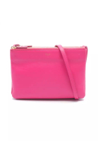 CELINE 二奢 Pre-loved Celine TRIO SMALL trio Small Shoulder bag leather Pink purple